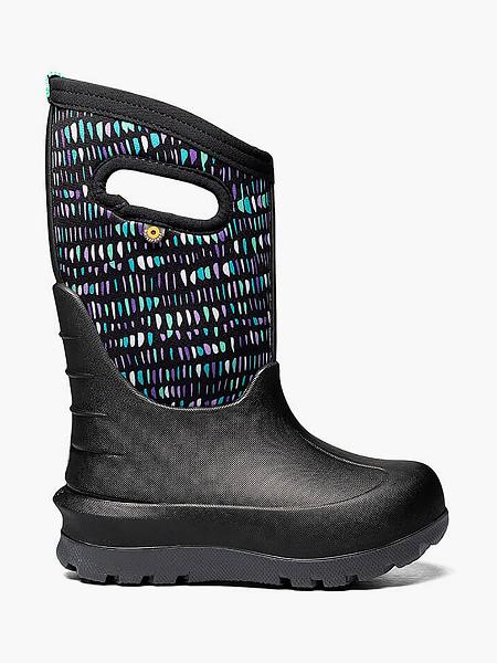 BOGS Boots Deutschland - Neo-Classic Twinkle Winterstiefel Kinder Schwarz Multi DE36820